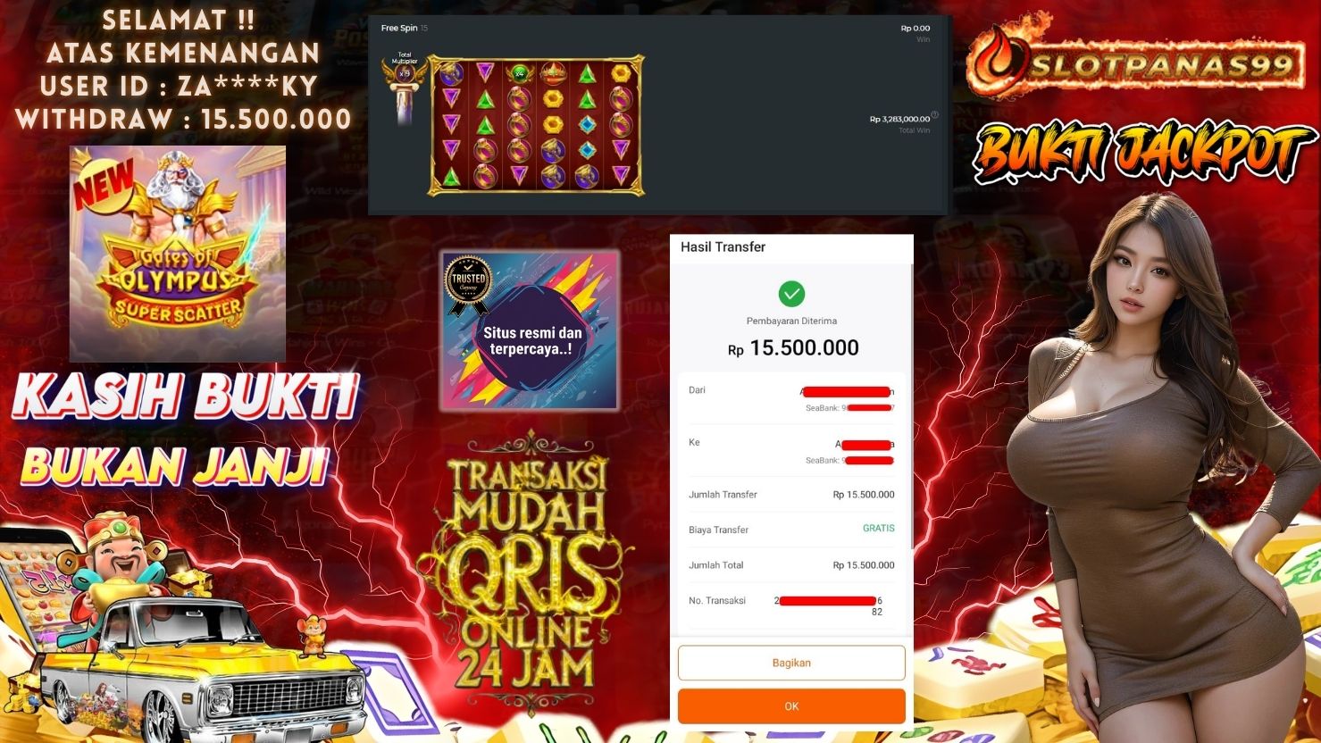 SLOTPANAS99 JACKPOT SLOT GATES OF OLYMPUS SUPER SCATTER